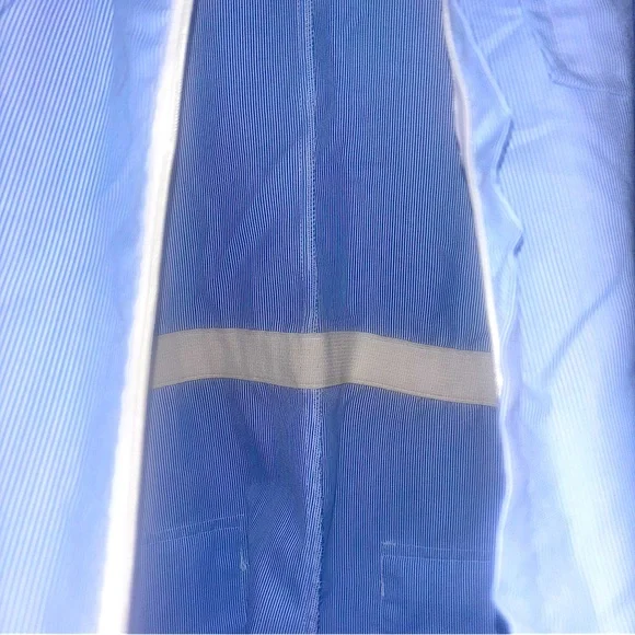 ORIG VTG Bill Parry Pinstriped Seersucker leisure suit with bronze buckle - Picture 14 of 15
